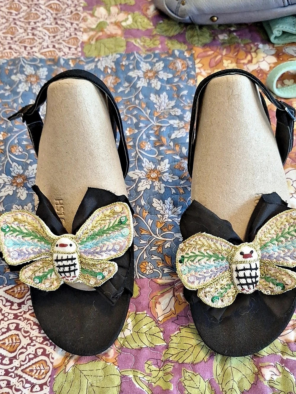 Irregular Choice Butterfly Embellished Sandals
